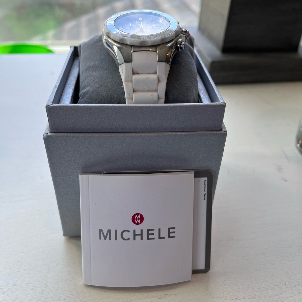 Michele Sport Watch White/Silver
